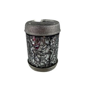 Bedazzled mirror pencil pen desk holder